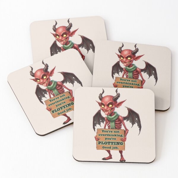 Item preview, Emotional Support Demon - Overthinking - Funny Dark humour Gift ideas designed and sold by InkyGenies.