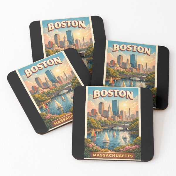 Item preview, Boston Massachusetts Modern Cityscape designed and sold by American Travels.