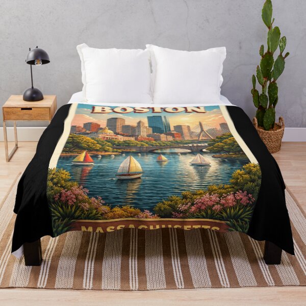 Item preview, Boston Massachusetts Modern Cityscape designed and sold by American Travels.