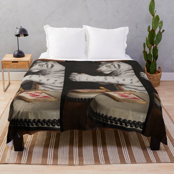 Item preview, White Tiger Taiko – Artistic Illustration designed and sold by TreatLLC.