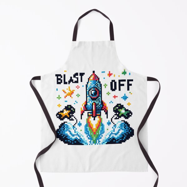 Item preview, Retro Rocket Blast Off - Pixel Art Space Adventure T-Shirt, Wall Art, & More designed and sold by DConcept.