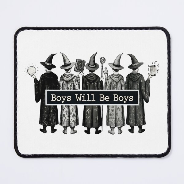 Item preview, Boys Will Be Boys Wizard Illustration | Funny Magic Art designed and sold by Senkov.