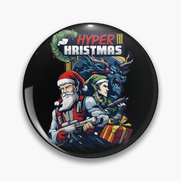 Item preview, Hyper Christmas Santa Warrior Action gift designed and sold by DrawHandArt.