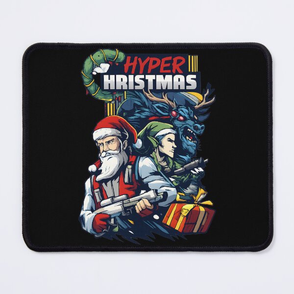 Item preview, Hyper Christmas Santa Warrior Action gift designed and sold by DrawHandArt.