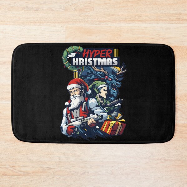 Item preview, Hyper Christmas Santa Warrior Action gift designed and sold by DrawHandArt.