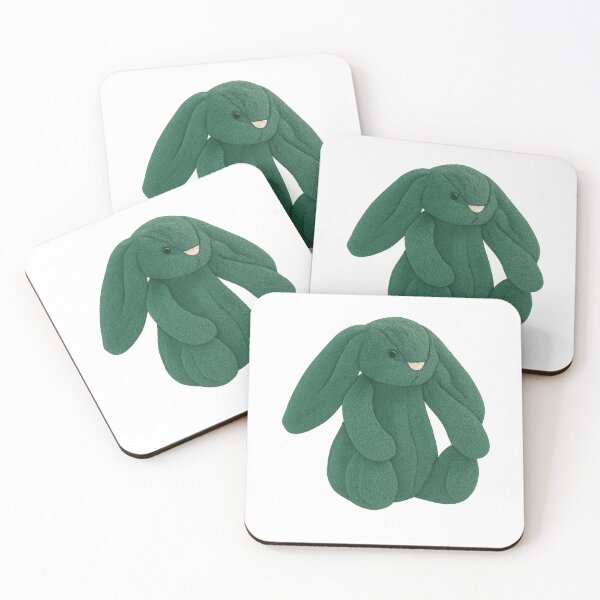 Item preview, Bashful Teal Bunny designed and sold by DecalRush.