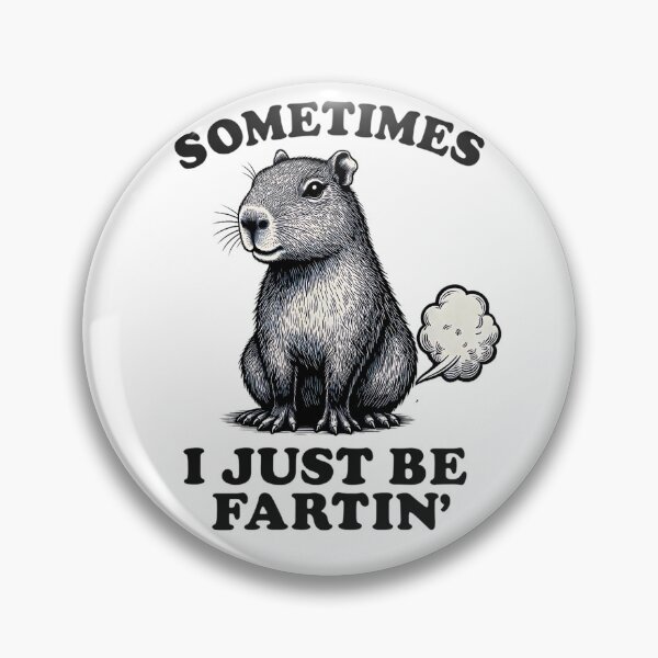 Artikelvorschau, Manchmal furze ich einfach nur, lustiges Wasserschwein-Meme entworfen und verkauft von FerminVigo.