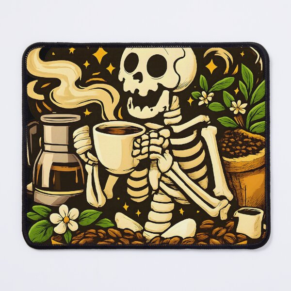 Item preview, Dead Inside But Caffeinated - Funny Skeleton & Coffee Graphic Design. designed and sold by Hamza25const.