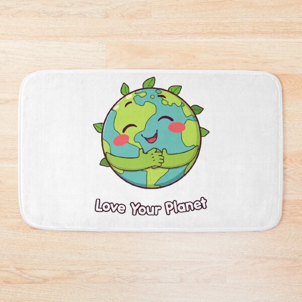 Item preview, Love Your Planet - Cute Earth Character Hugging Itself | Earth Day Design designed and sold by DConcept.