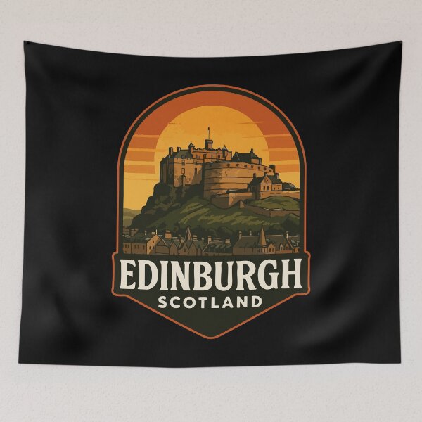 Item preview, Edinburgh Scotland Vintage Travel designed and sold by TomFrontierArt.