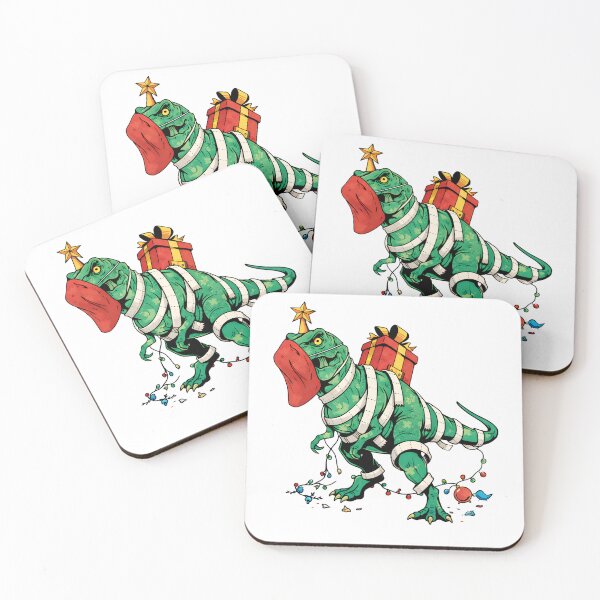Item preview, Christmas T-Rex Dinosaur Holiday Gift Design designed and sold by DrawHandArt.
