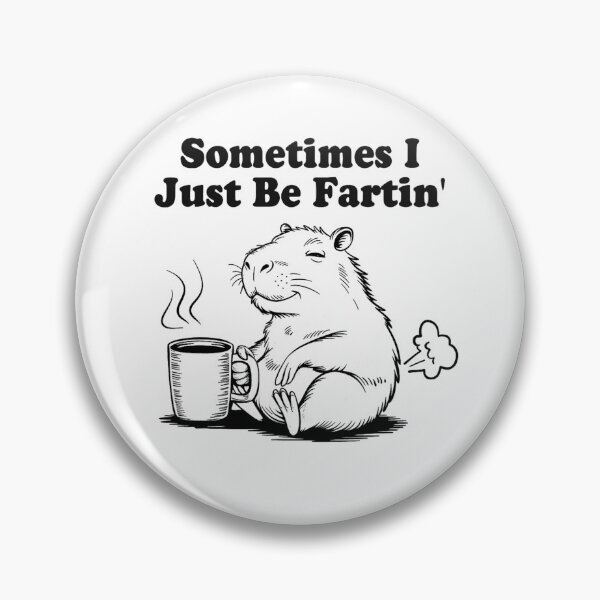 Artikelvorschau, Manchmal furze ich einfach nur, lustiges Wasserschwein-Meme entworfen und verkauft von FerminVigo.