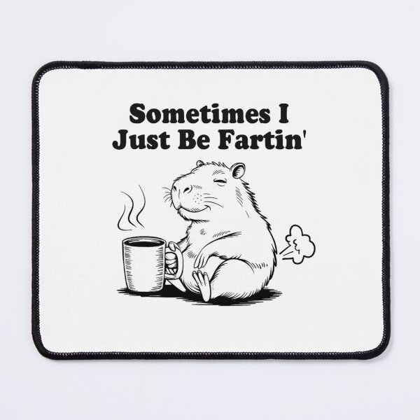 Artikelvorschau, Manchmal furze ich einfach nur, lustiges Wasserschwein-Meme entworfen und verkauft von FerminVigo.