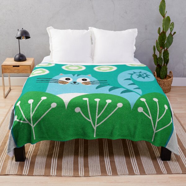 Item preview, Cute Blue Tabby Cat Peeking From Garden Bushes  designed and sold by asliberry.