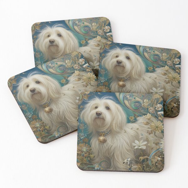 Item preview, Charlie’s Secret Garden — Art Nouveau Dog Portrait designed and sold by Spirestudio-inc.