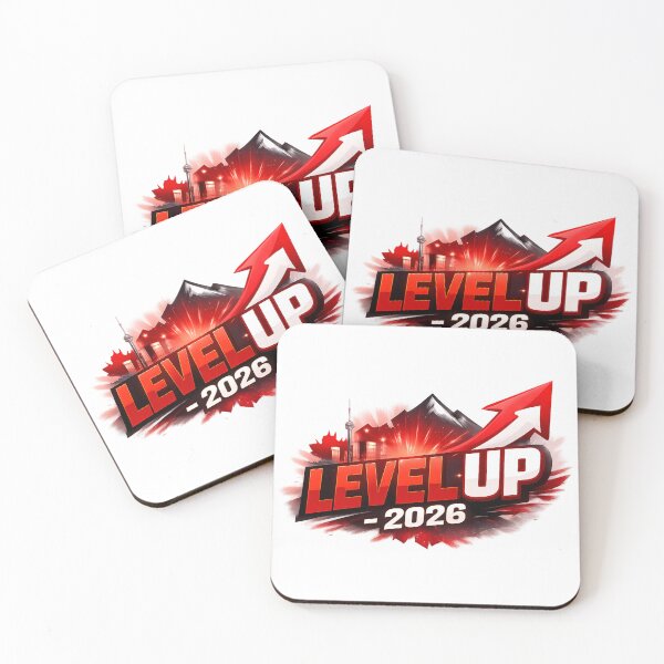 Item preview, Level Up 2026 Canada – New Year Motivation Gamer Success Goals Design Trend Red designed and sold by mocci10.