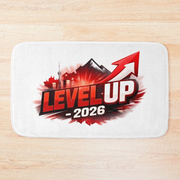 Item preview, Level Up 2026 Canada – New Year Motivation Gamer Success Goals Design Trend Red designed and sold by mocci10.
