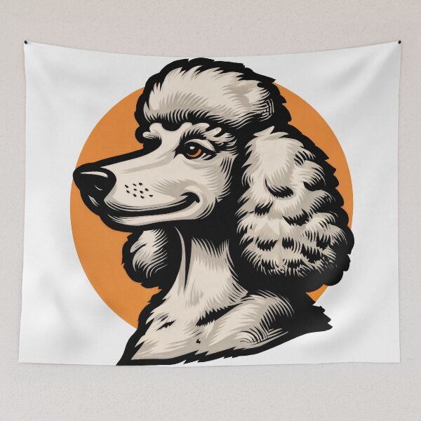 Item preview, Poodle Pop: Retro Charm in Fluffy Form designed and sold by ForeverPrintsOK.
