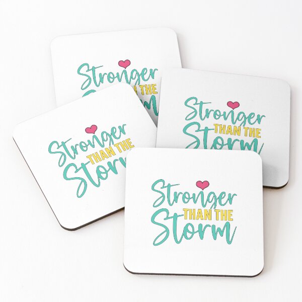 Item preview, Inspirational Stronger Than The Storm Affirmation with Heart designed and sold by HBDStudio.