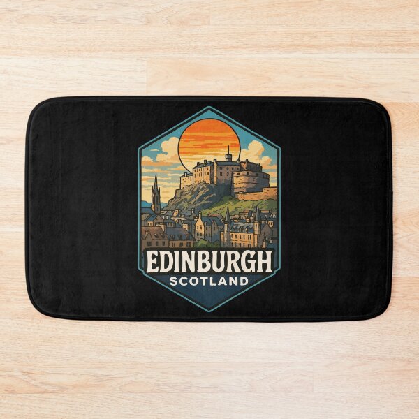 Item preview, Edinburgh Castle Scotland Retro designed and sold by TomFrontierArt.
