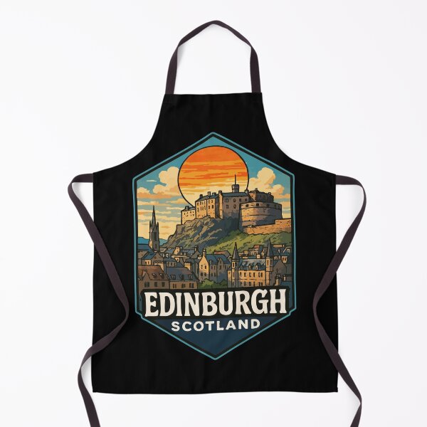 Item preview, Edinburgh Castle Scotland Retro designed and sold by TomFrontierArt.