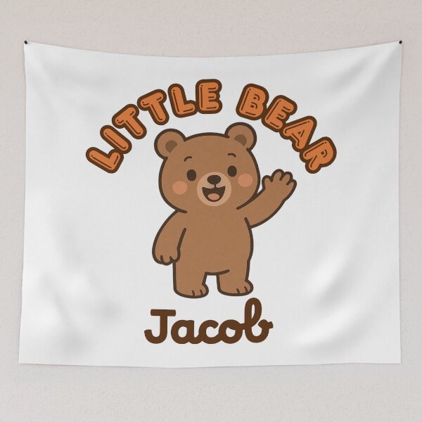 Item preview, Little Bear Jacob – Cute Baby Bear Design designed and sold by OmikronStore.