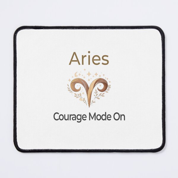 Item preview, Aries Zodiac Affirmation Design – Courage Mode On | Bold Energy & New Beginnings designed and sold by Safe Soul DeLife.