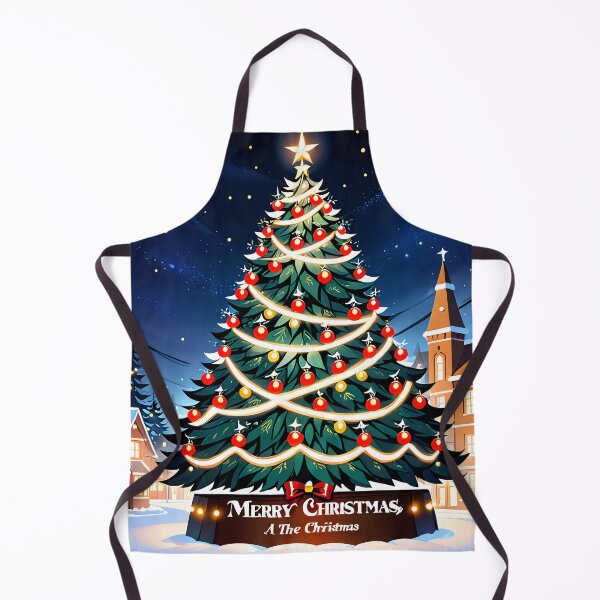 Item preview, Bright Christmas Tree Shining Over a Peaceful Winter Village. designed and sold by MissYouONLY.