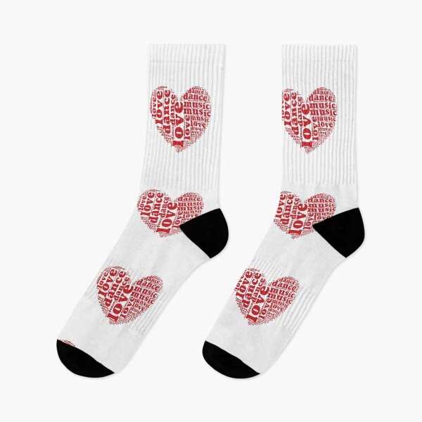 Item preview, Love dance and music words inside heart shape2 red designed and sold by DanceDeck.