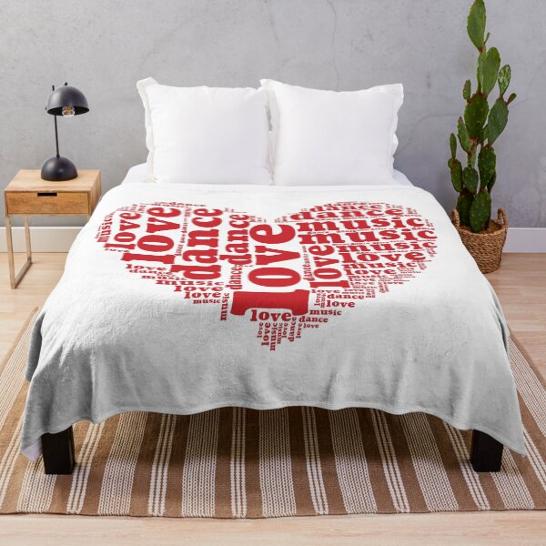 Item preview, Love dance and music words inside heart shape2 red designed and sold by DanceDeck.
