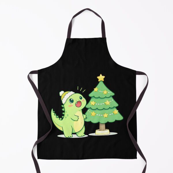 Item preview, Cute Christmas Dinosaur with Tree Kawaii Dino Holiday for kids designed and sold by DrawHandArt.
