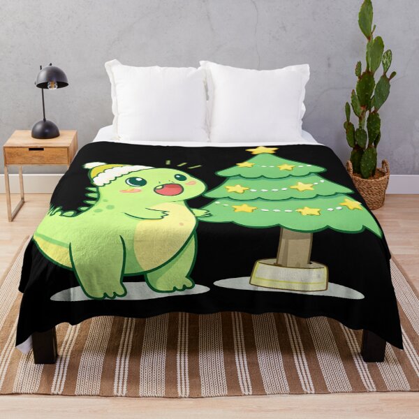 Item preview, Cute Christmas Dinosaur with Tree Kawaii Dino Holiday for kids designed and sold by DrawHandArt.