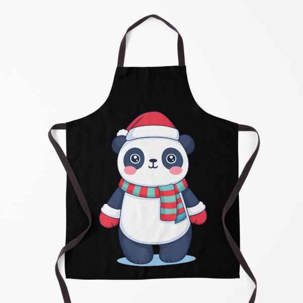 Item preview, Cute Christmas Panda Santa Hat Holiday Design designed and sold by DrawHandArt.