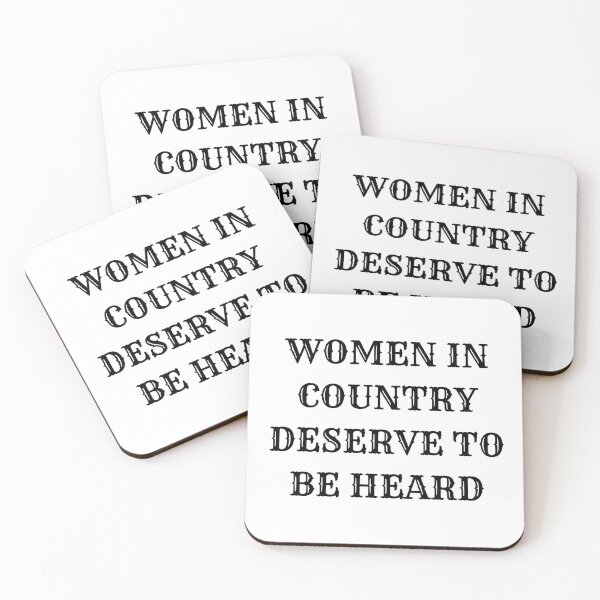 Item preview, LTWCF - Women In Country Deserve To Be Heard (White) designed and sold by Lauren Teel Women In Country Foundation.