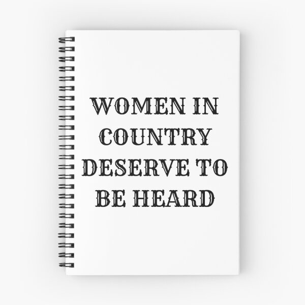 Item preview, LTWCF - Women In Country Deserve To Be Heard (White) designed and sold by Lauren Teel Women In Country Foundation.