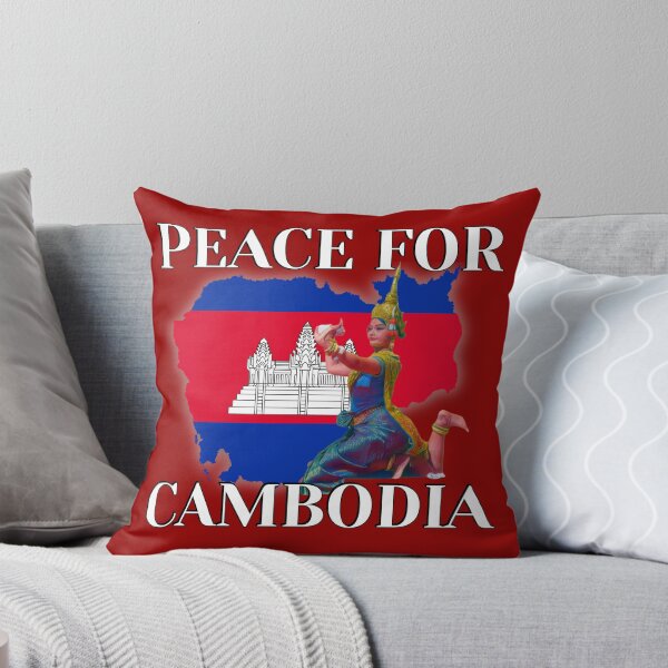 Item preview, Peace for Cambodia Flag Map designed and sold by Linklandiya.