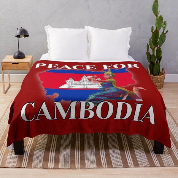 Item preview, Peace for Cambodia Flag Map designed and sold by Linklandiya.