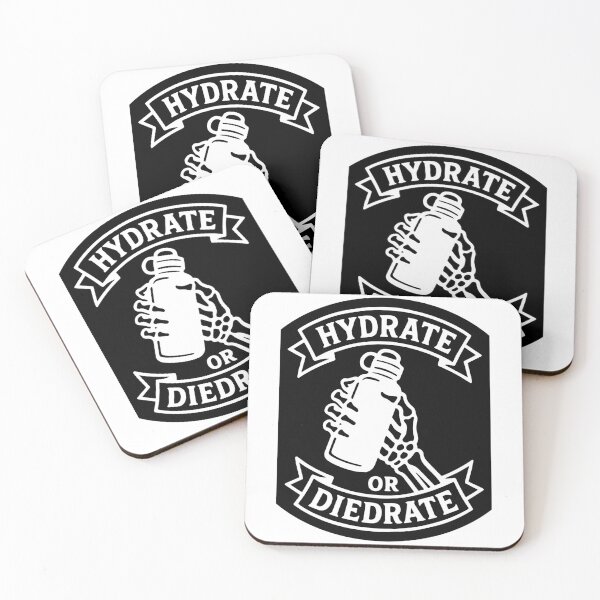 Item preview, Hydrate or Diedrate (white on black) designed and sold by cubiclecoma.