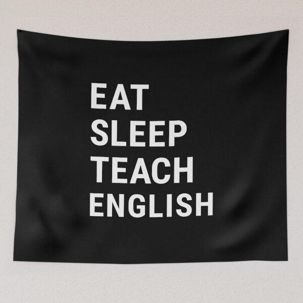 Item preview, Eat Sleep Teach English designed and sold by Think4Prints.