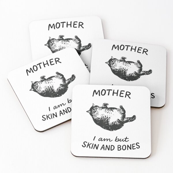 Item preview, Mother, I Am But Skin and Bones Funny Chonk Cat designed and sold by FerminVigo.