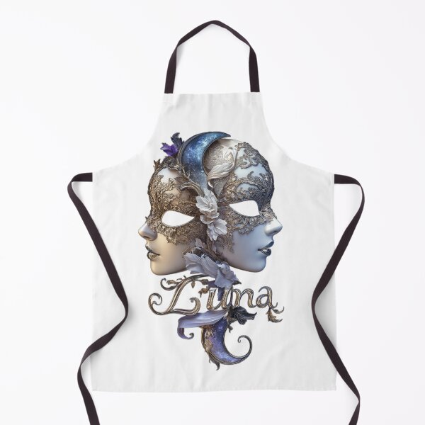 Item preview, Luna Gemini – Dual Nature Female Name Fantasy Art Design designed and sold by AlexLineArt.