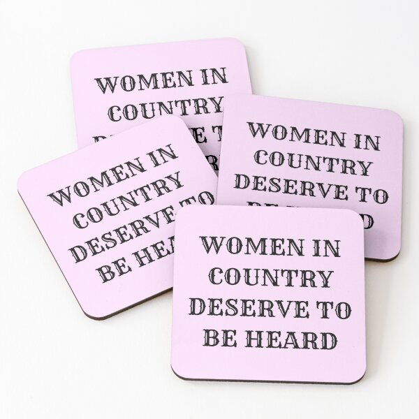 Item preview, LTWCF - Women In Country Deserve To Be Heard (Pink) designed and sold by Lauren Teel Women In Country Foundation.