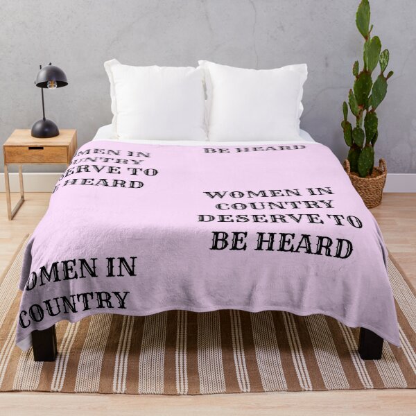 Item preview, LTWCF - Women In Country Deserve To Be Heard (Pink) designed and sold by Lauren Teel Women In Country Foundation.