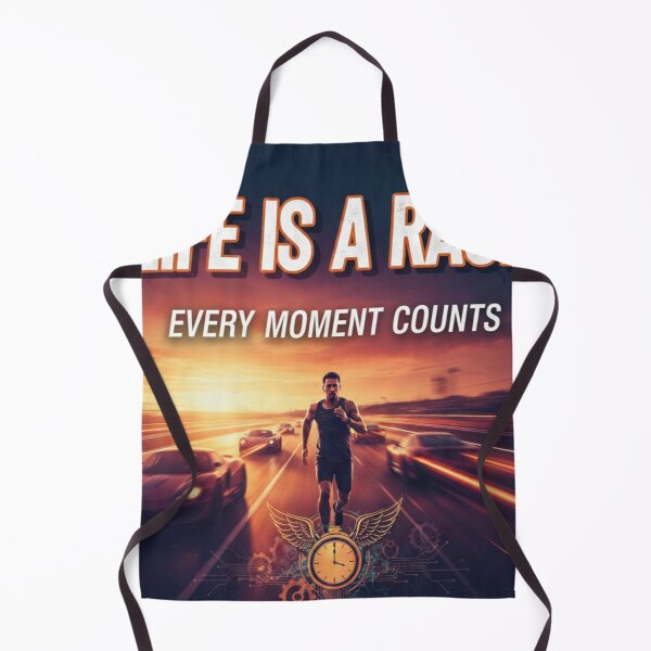 Item preview, Life Is a Race – Every Moment Counts | Motivation Running Art designed and sold by Ranrajshop.