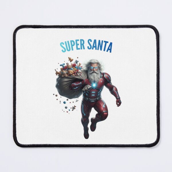 Item preview, Super Santa Cinematic High Tech Superhero Art designed and sold by printverse.world.