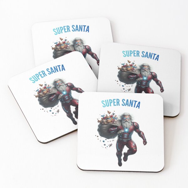 Item preview, Super Santa Cinematic High Tech Superhero Art designed and sold by printverse.world.