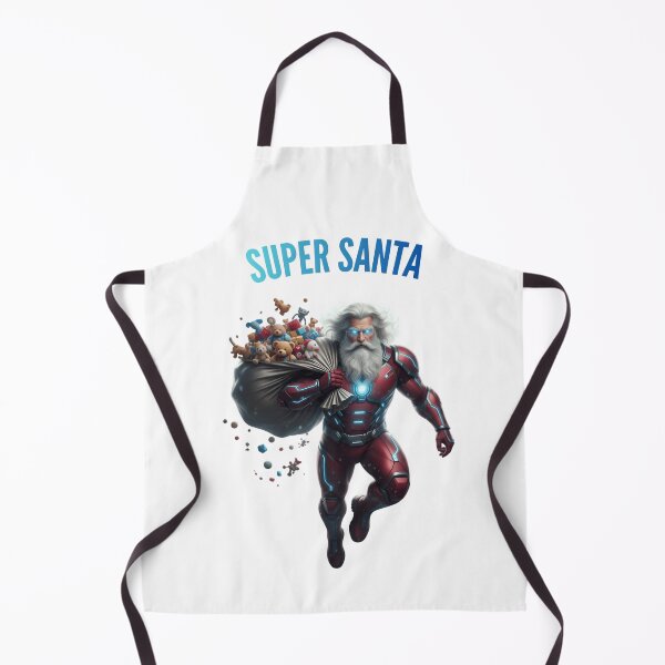 Item preview, Super Santa Cinematic High Tech Superhero Art designed and sold by printverse.world.