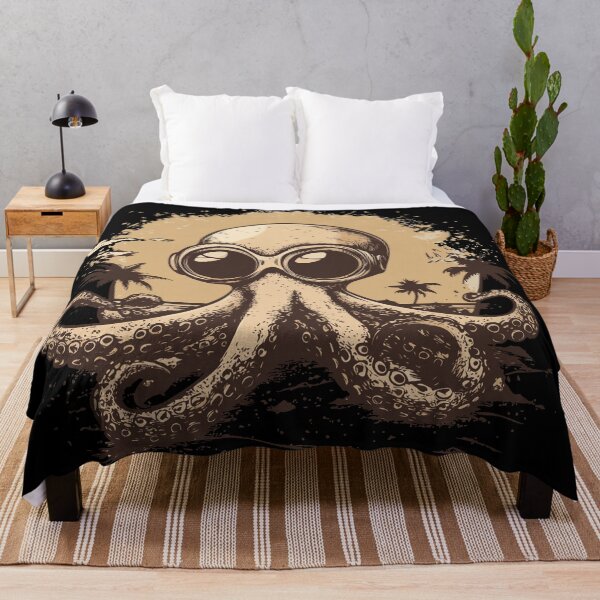 Item preview, Vintage Octopus at Beach designed and sold by ClubVacay.