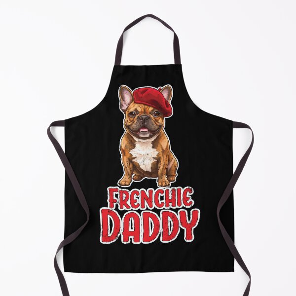 Aperçu de l'œuvre Frenchie Daddy – Bouledogue Français en Béret Dog Art créée et vendue par FrancophileFun.
