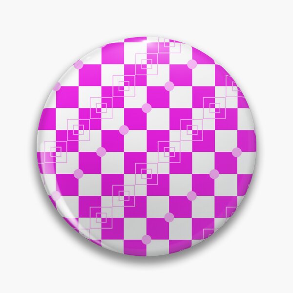 Item preview, Pink Checkered Pattern with Dots – Cute Geometric Background Design designed and sold by katerin17.